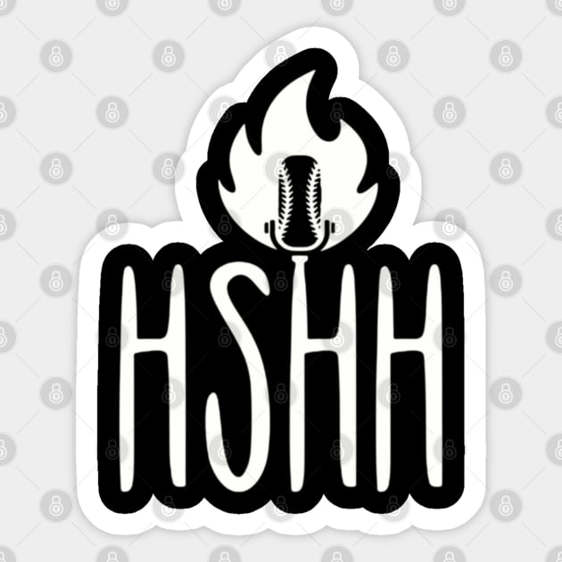 HSHH Alternate Logo - WHITE Sticker by Half Street High Heat